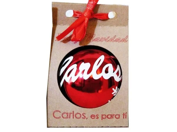 Bola-Rojo-Brillo personalizado