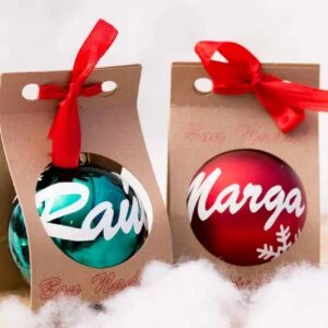 Bolas de navidad con nombre