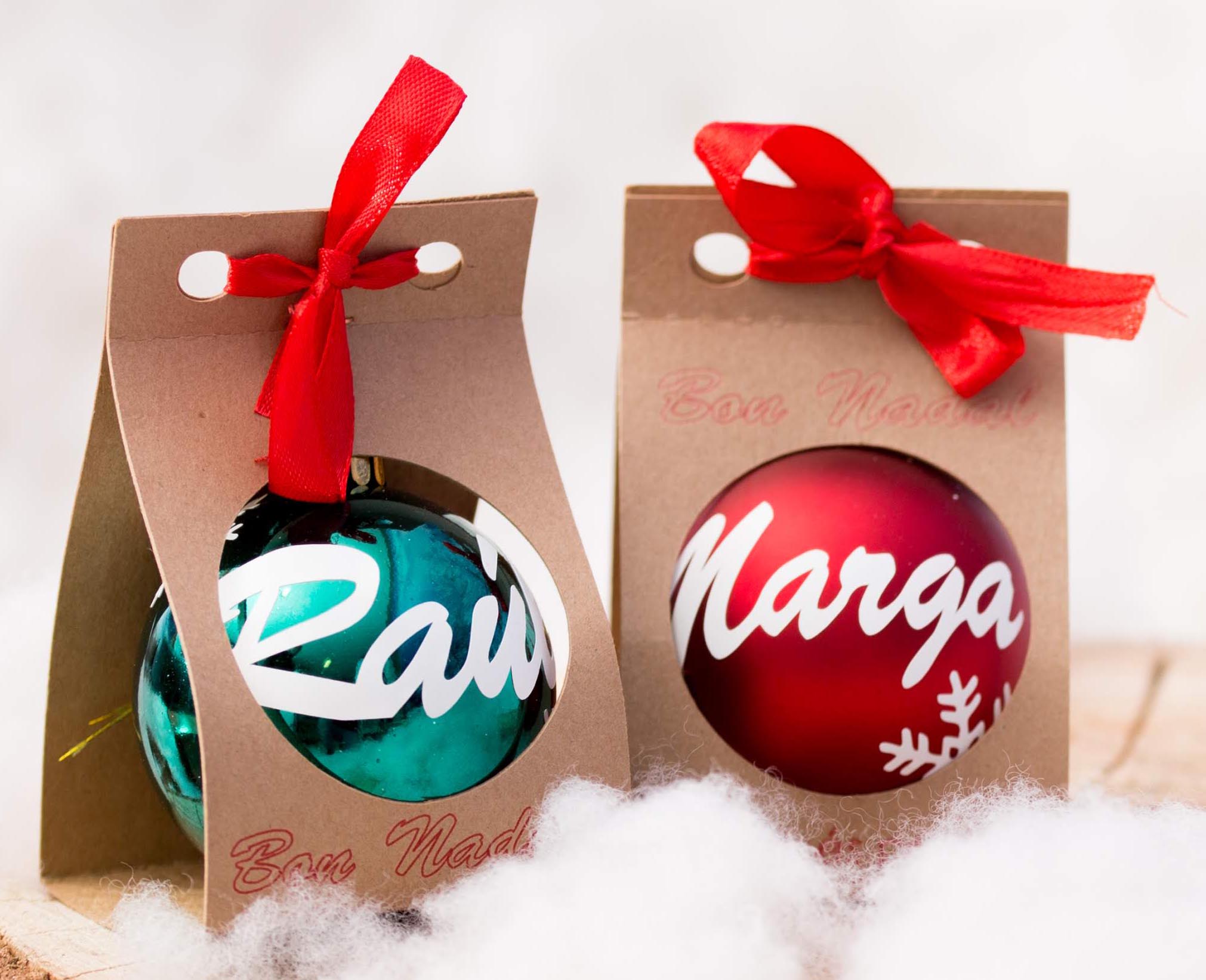 Bola de navidad personalizada con caja - Lause Arte