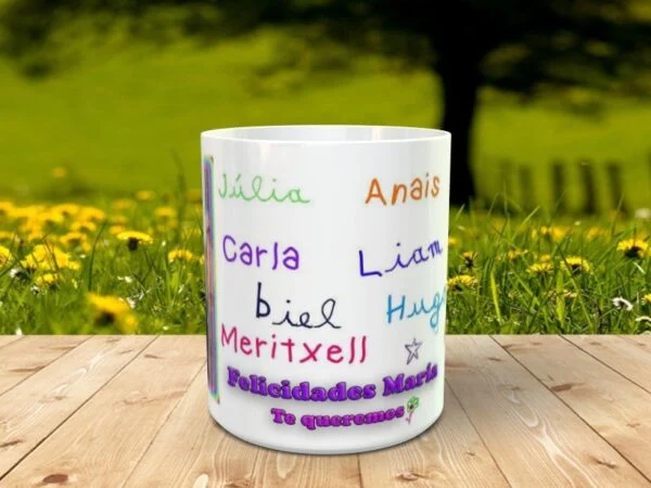 Taza Foto Y Nombres3X personalizado