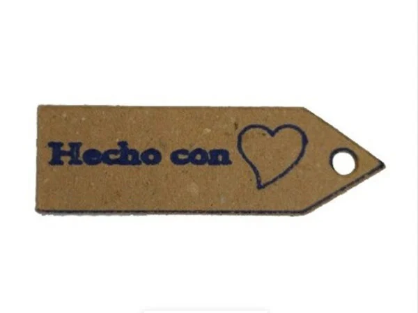 tarjetas con dedicatoria "hecho con corazón"