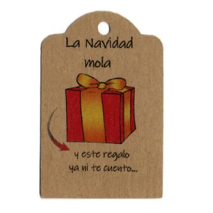 Tarjeta para regalo, la navidad mola