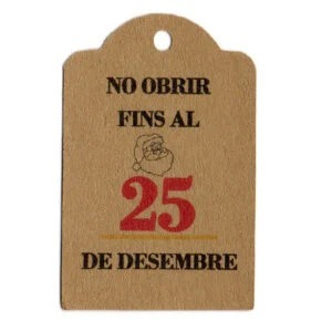 Tarjeta para regalo, No obrir fins al