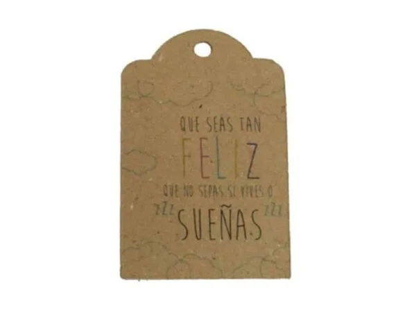tarjeta con frase que seas tan feliz