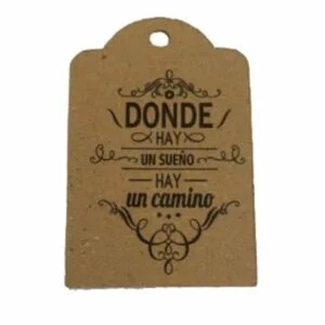 tarjeta con frases - donde hay un sueño