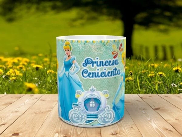 taza princesa cenicienta centrada
