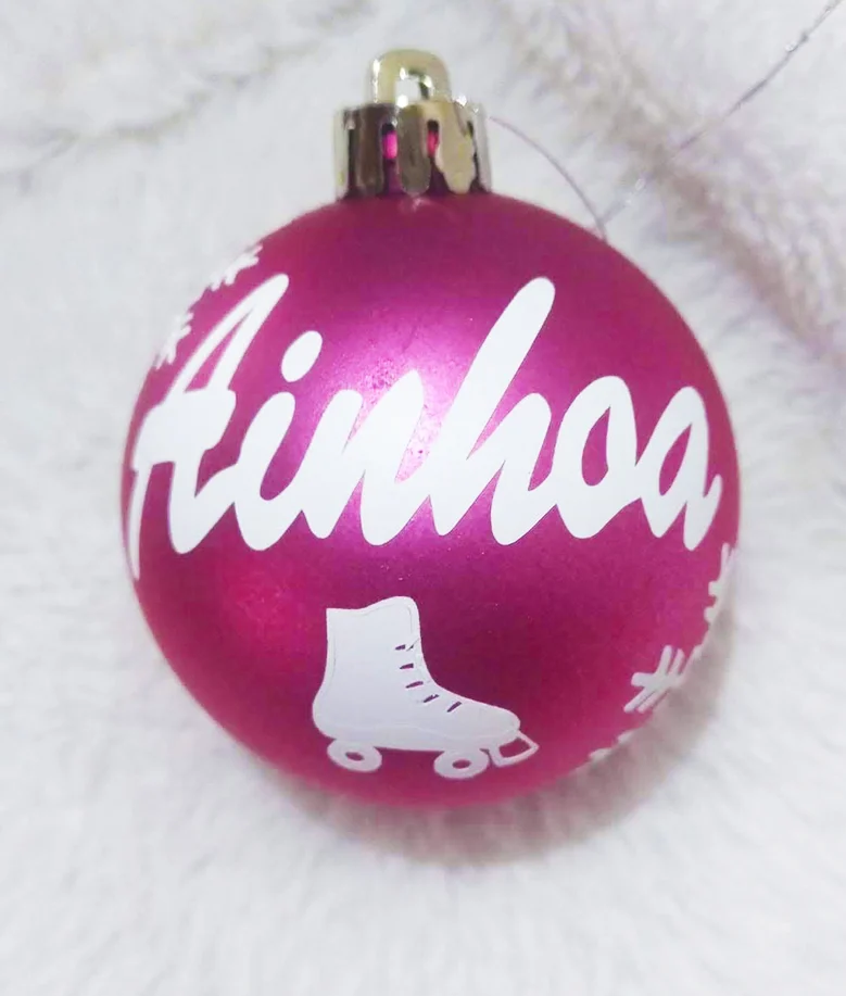 Bola de navidad, muestra de adorno patín