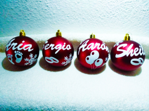 Bolas de navidad personalizadas sin caja
