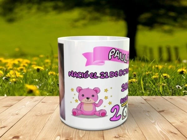 Tazas personalizadas recien nacida