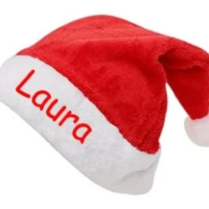 Gorro-Papa-Noel-Laura personalizado
