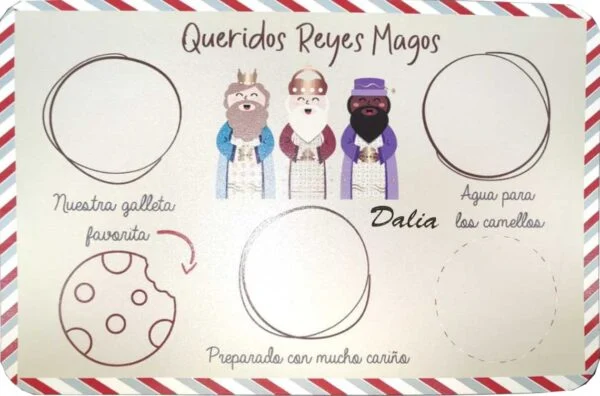 Bandeja Reyes Magos-Dalia personalizado