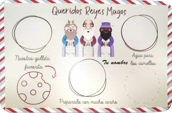 Bandeja Reyes Magos-Tu Nombre personalizado