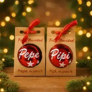 Bolas Redondas con Nombre y Caja