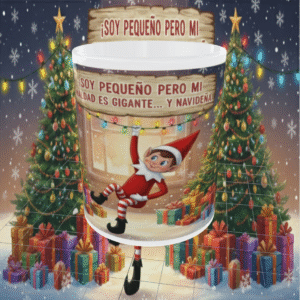 Taza Navidad 2025 Colección "Elfos Traviesos": Diseño Viral, Apta Microondas y Lavavajillas